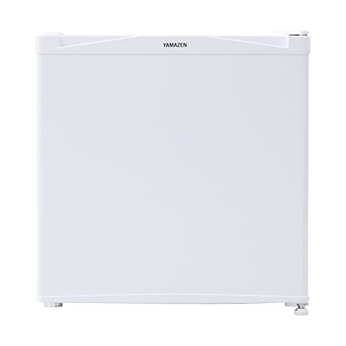 [山善] 冷蔵庫 46L 右開き YFR-51(W) ホワイト 一人暮らし 小型 1ドア 静音 省エネ 製氷スペース付き